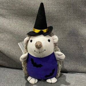 Huntington Home Halloween Mini Hedgehog in Witch and bats costume